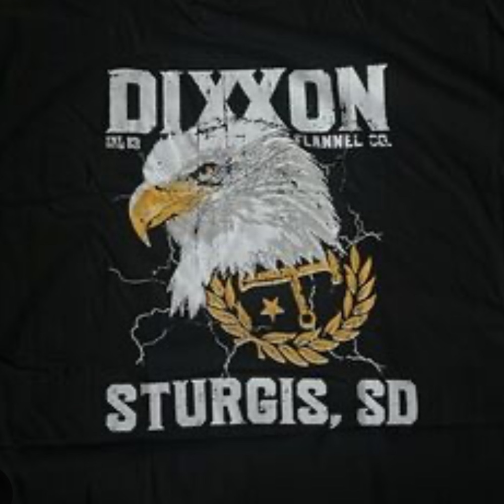 Dixxon Let Freedom Caw Eagle T Shirt Black 2XL
